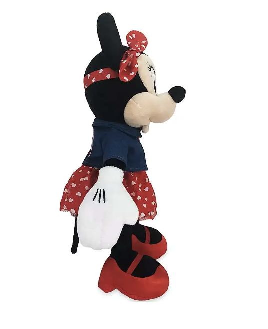 Disney 2021 Valentine's Day Minnie Mouse Exclusive 16-Inch Plush [Denim Jacket, Red Skirt with Hearts]