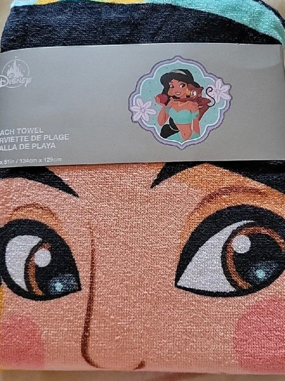 Disney Aladdin's Jasmine and Abu Deluxe Beach Towel