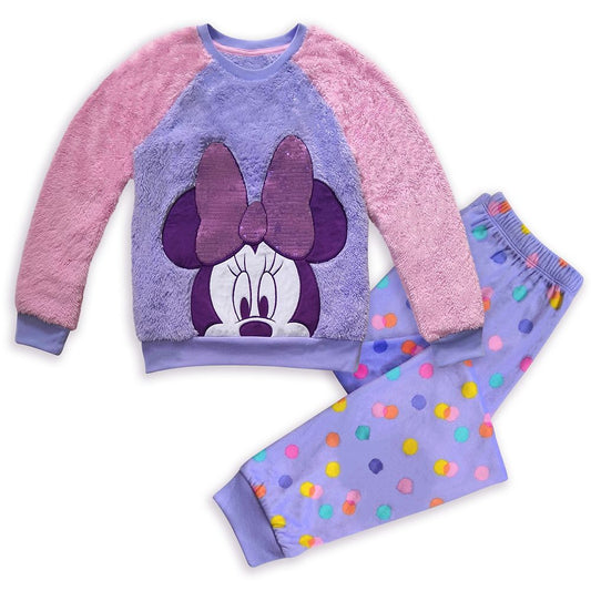 Minnie Mouse Fleece Pajama Set for Girls Size 3