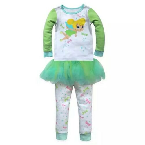 Disney Store Tinker Bell PJ PALS and Tutu Set for Girls – Peter Pan-Size 4 - Brand New!